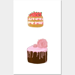 Cute cakes Posters and Art